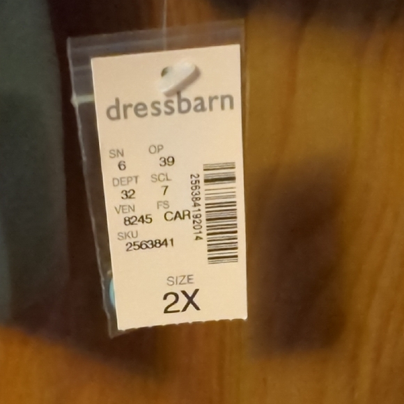 Beautiful Dressbarn Spring Blue Blazer Relaxed Fit Jacket, 2X, NWT - Picture 3 of 11